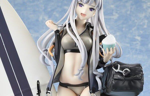 "Dolls Frontline" AK-12's boob and thigh erotic figure in a tight swimsuit! 1