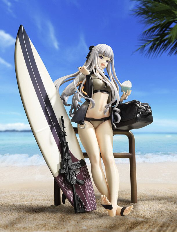 "Dolls Frontline" AK-12's boob and thigh erotic figure in a tight swimsuit! 11
