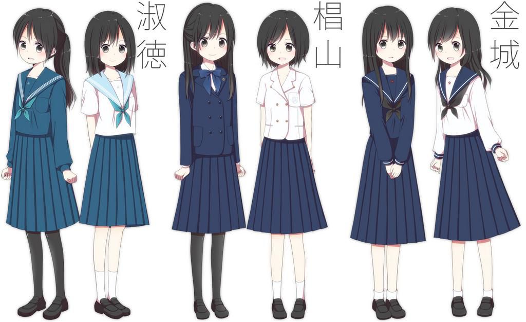 [Image: cute schoolgirl uniform illustration on Twitter buzz 13