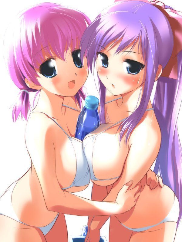 【Secondary erotic】 Here is a breast matching erotic image of soft rubbing each other 13