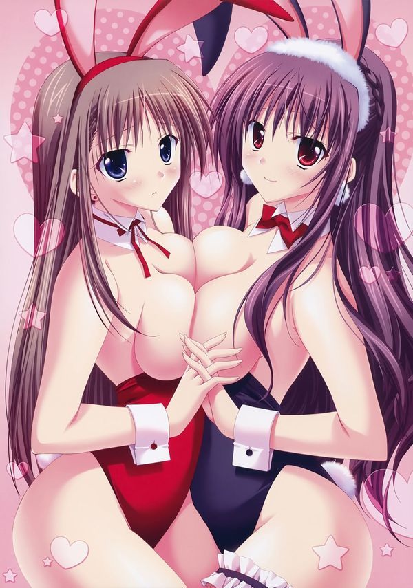 【Secondary erotic】 Here is a breast matching erotic image of soft rubbing each other 25