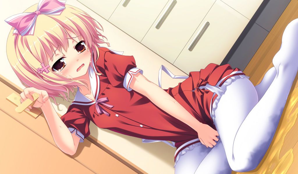 【Secondary erotic】 Erotic image of a girl who urinated because she could not bear to pee is here 8