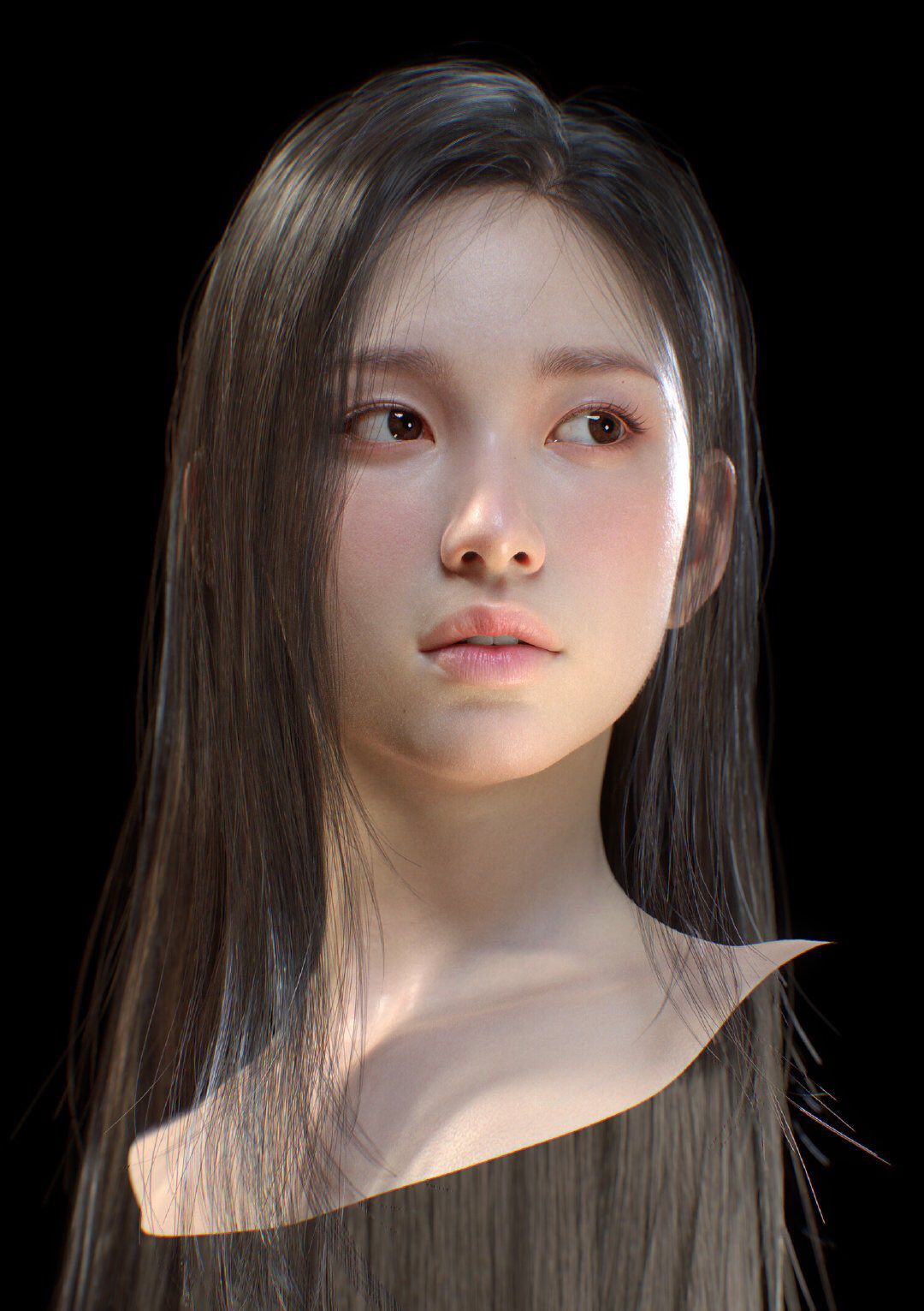 【Good news】Beautiful girl in 3DCG finally becomes indistinguishable from human 4