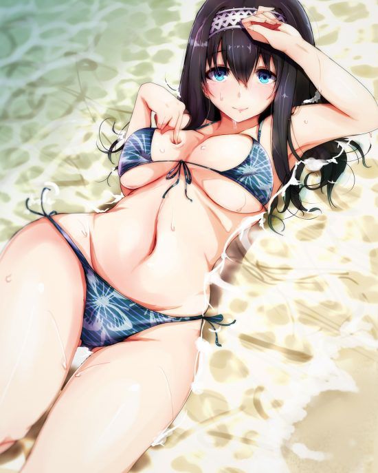 【Secondary erotica】A girl in a swimsuit who has a girl's personality and gets an erection just by looking at it 16