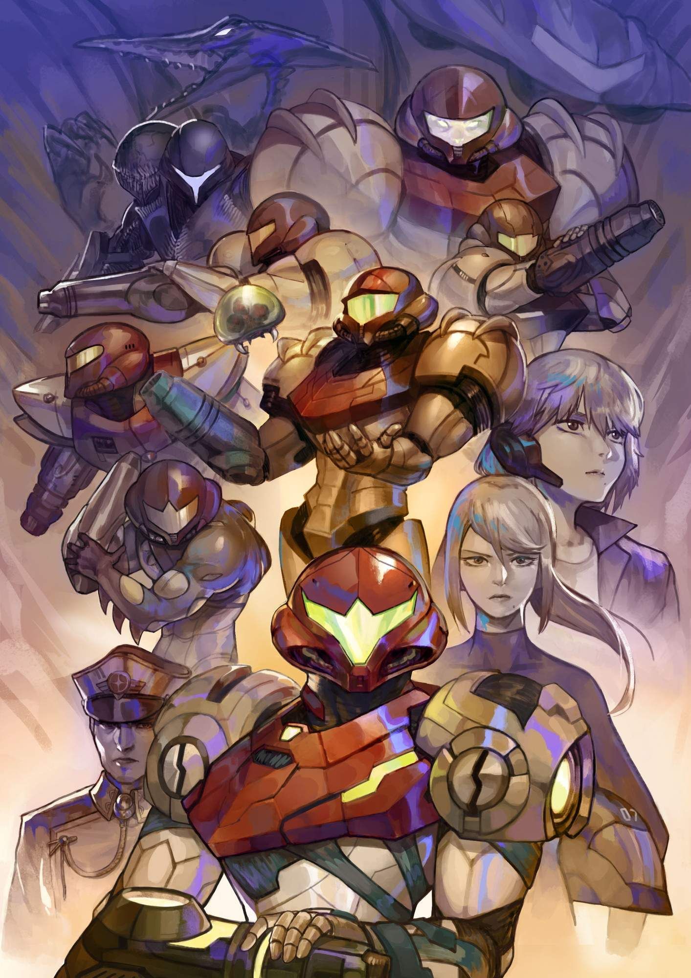 Love the secondary erotic images of Metroid. 17