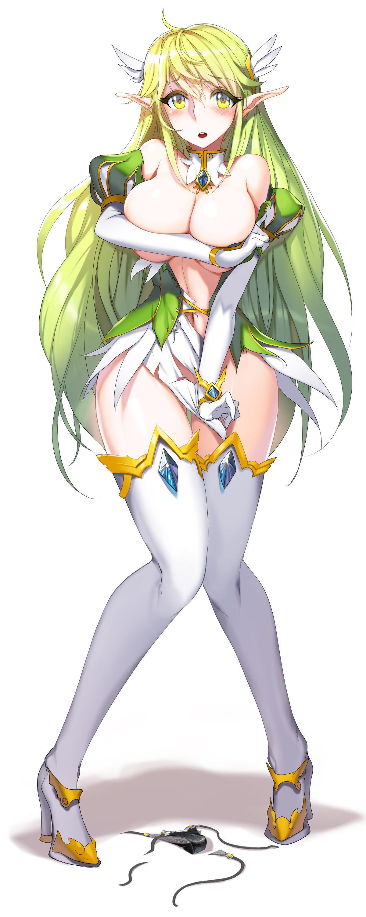 【Elves】Give me an image of an elf girl who is a cheat race with only beautiful men and women Part 10 12