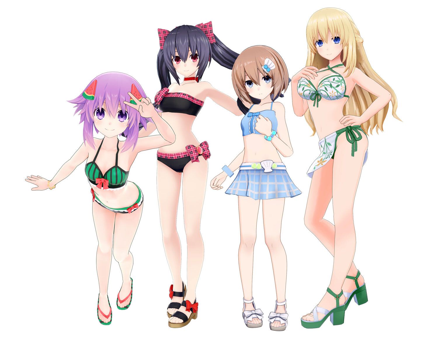 "Hyperdimensional Game Neptune Sisters vs Sisters" limited edition erotic swimsuit costume of Nepunepu 6
