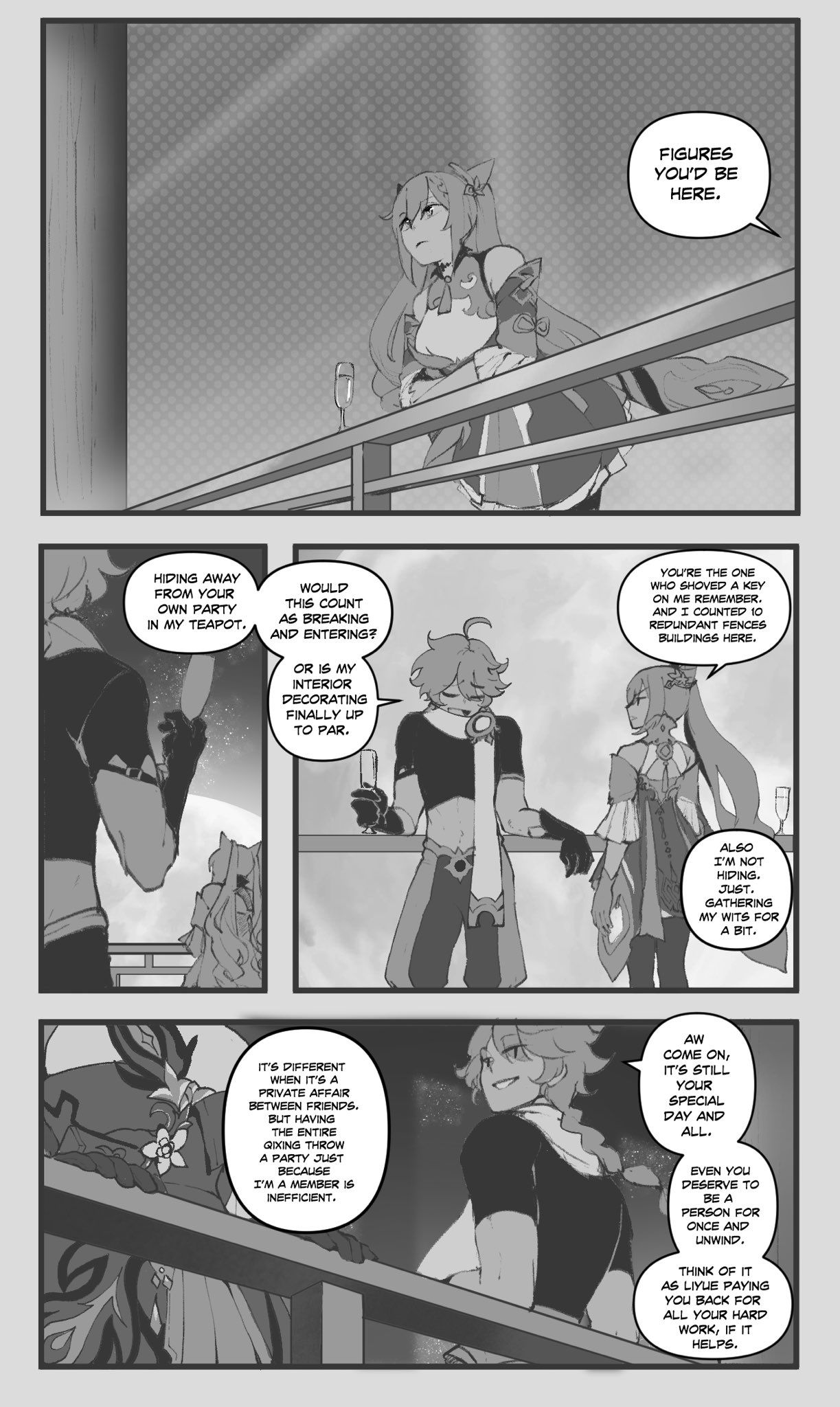 (Thiccwithaq | Nyantcha) Aether x Keqing (Genshin Impact) [English] 42