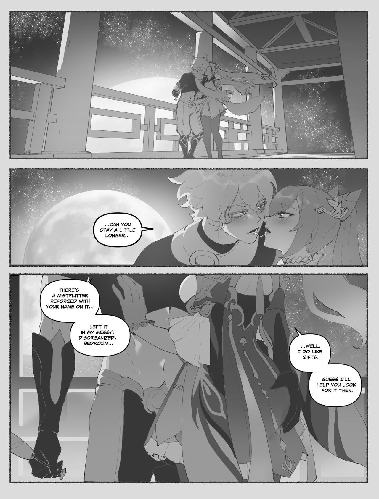 (Thiccwithaq | Nyantcha) Aether x Keqing (Genshin Impact) [English] 44