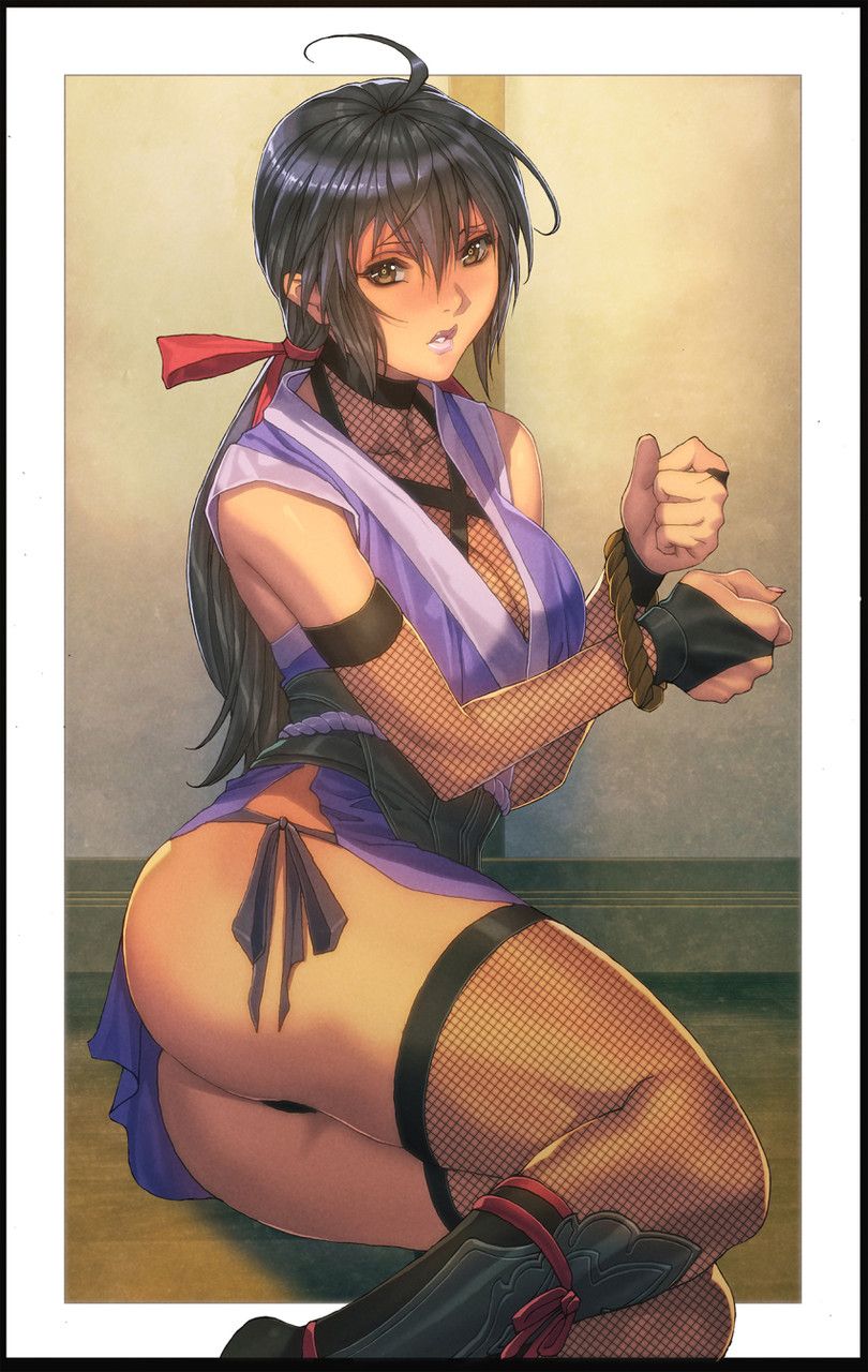 【Secondary Erotic】 Erotic image summary of Kunoichi, an ecchi female ninja wearing a skimpy costume 22