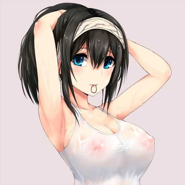 【Secondary erotica】Summary of erotic images of girls whose nipples that are seen through the clothes are too erotic 30