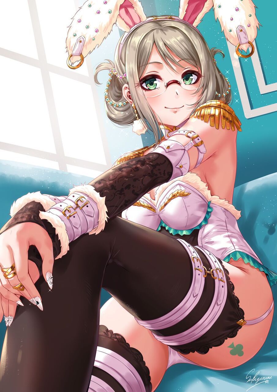 These amazing thighs...! A mysterious two-dimensional erotic image that makes you 100 times more just by having a garter belt 30
