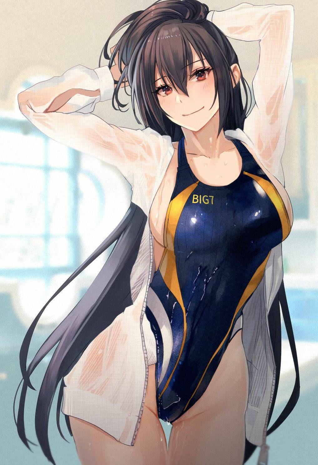 I want erotic images of competitive swimsuits! 5