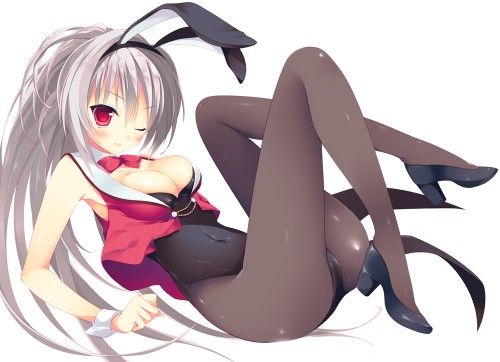 【Secondary Erotic】 Erotic image of a girl who becomes a bunny girl and exposes the lines of her naughty body is here 17