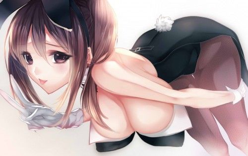 【Secondary Erotic】 Erotic image of a girl who becomes a bunny girl and exposes the lines of her naughty body is here 18