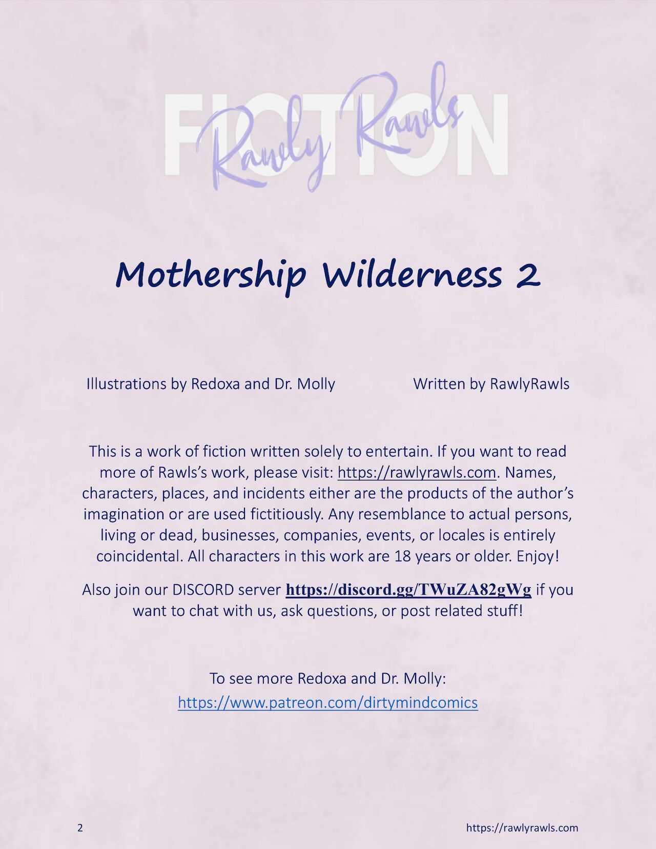 Mothership Wilderness Chapter 2: Rawly Rawls Fiction 2