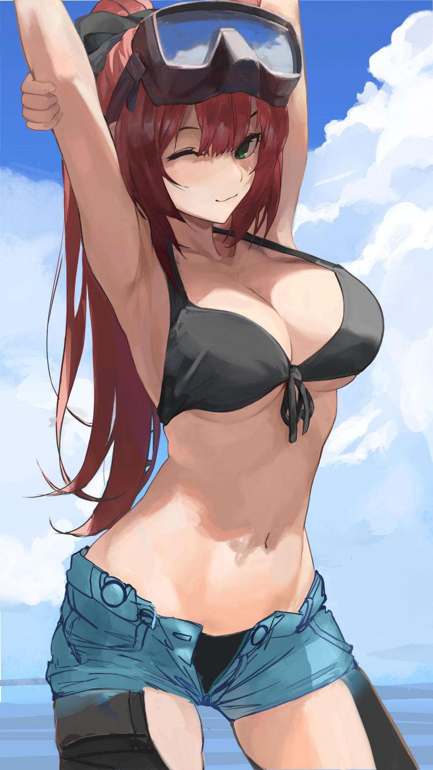 【Sea Story】Secondary erotic image of busty bikini with wind and clouds 13