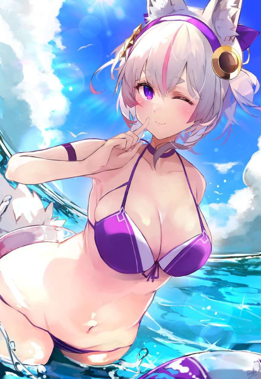 【Sea Story】Secondary erotic image of busty bikini with wind and clouds 16