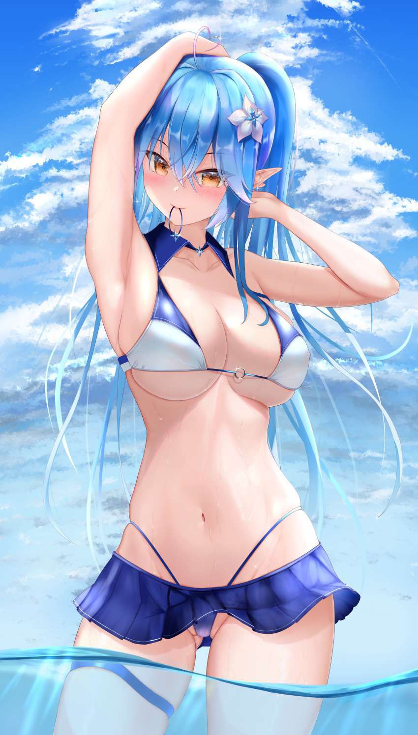 【Sea Story】Secondary erotic image of busty bikini with wind and clouds 17