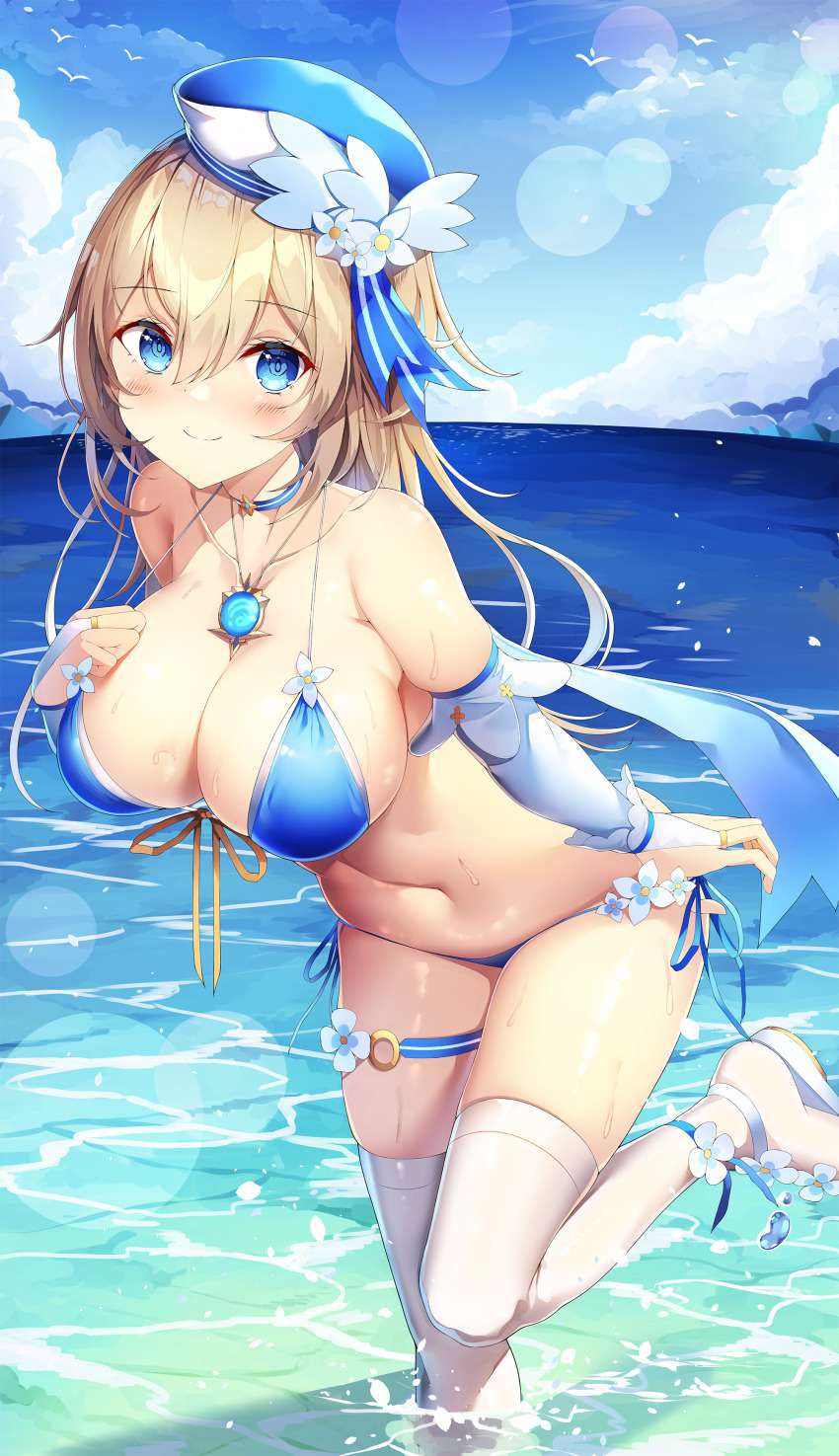 【Sea Story】Secondary erotic image of busty bikini with wind and clouds 2