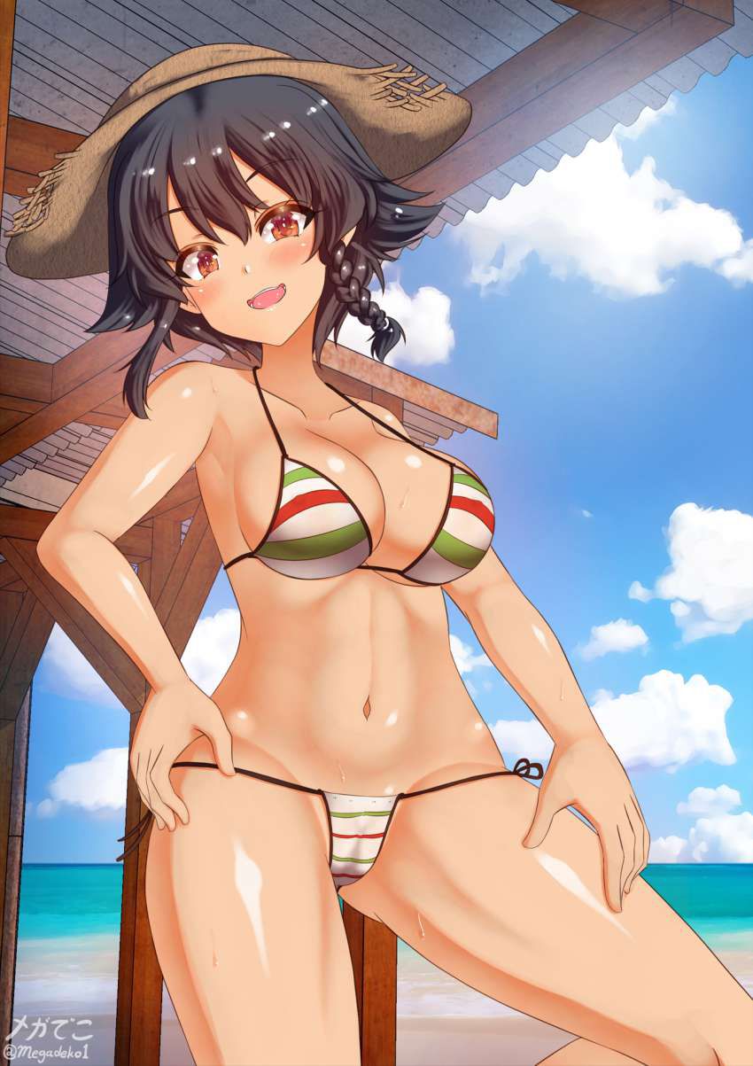 【Sea Story】Secondary erotic image of busty bikini with wind and clouds 20