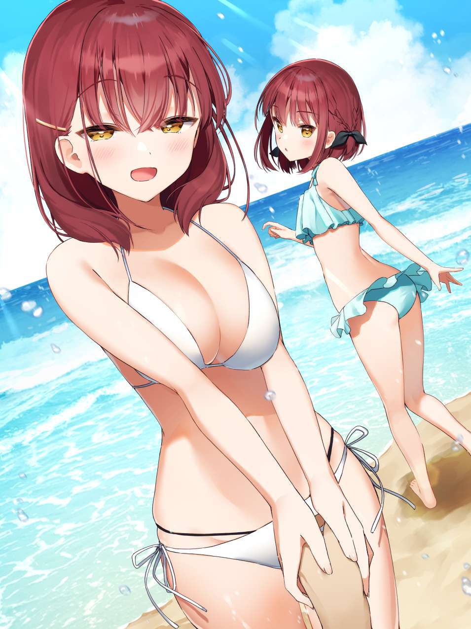 【Sea Story】Secondary erotic image of busty bikini with wind and clouds 3