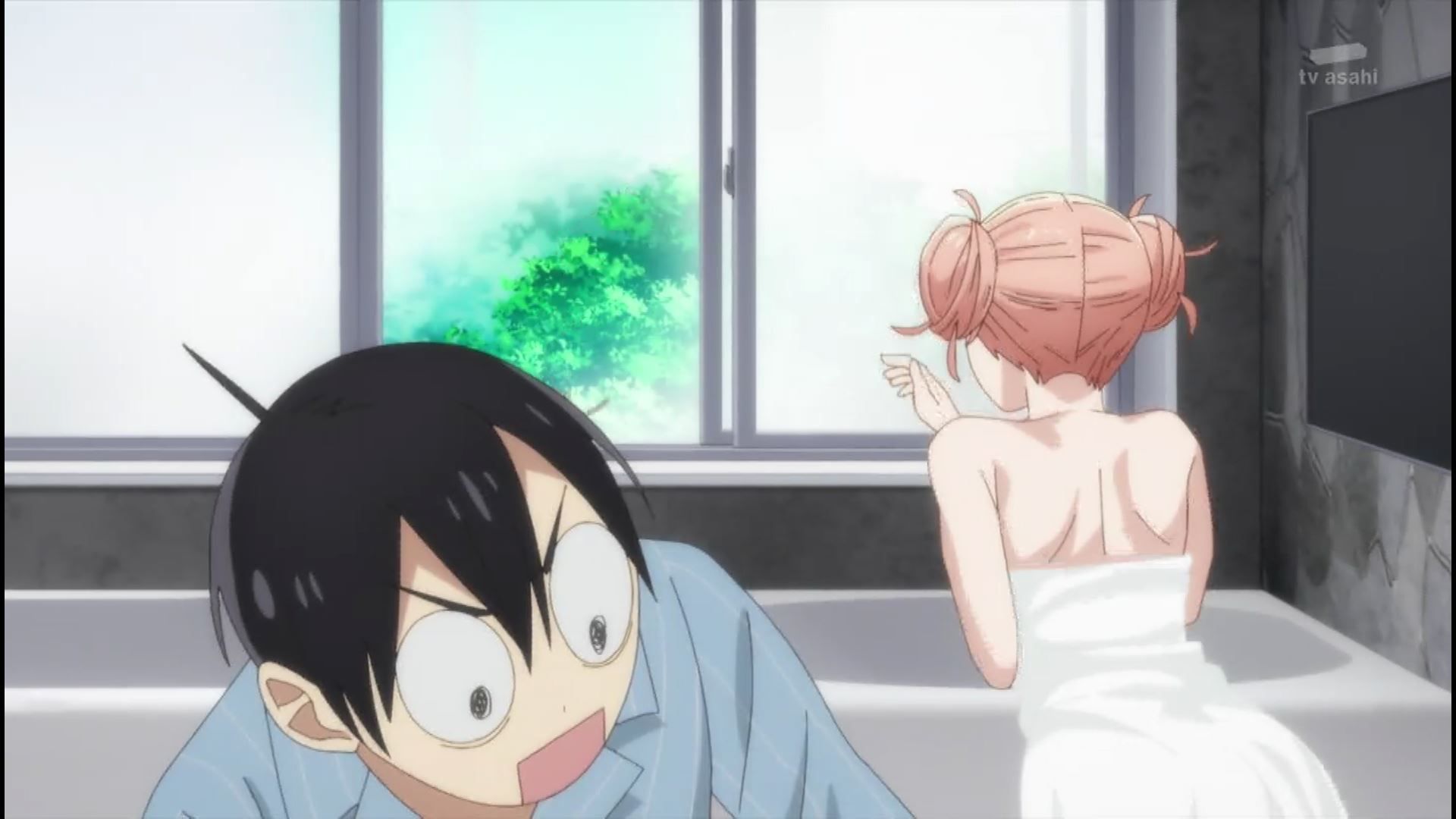 Anime "Cuckoo's Wife" In episode 3, such as a bath towel figure in a girl's erotic shower scene! 14