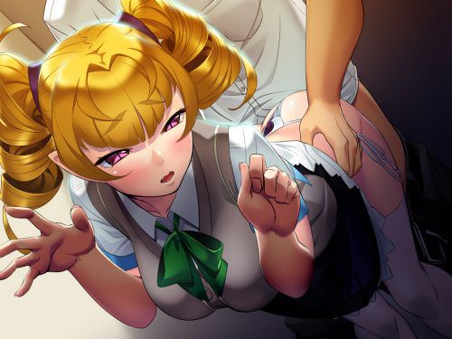 Erotic anime summary Image collection of nasty JK who is having sex while wearing a uniform [50 sheets] 44