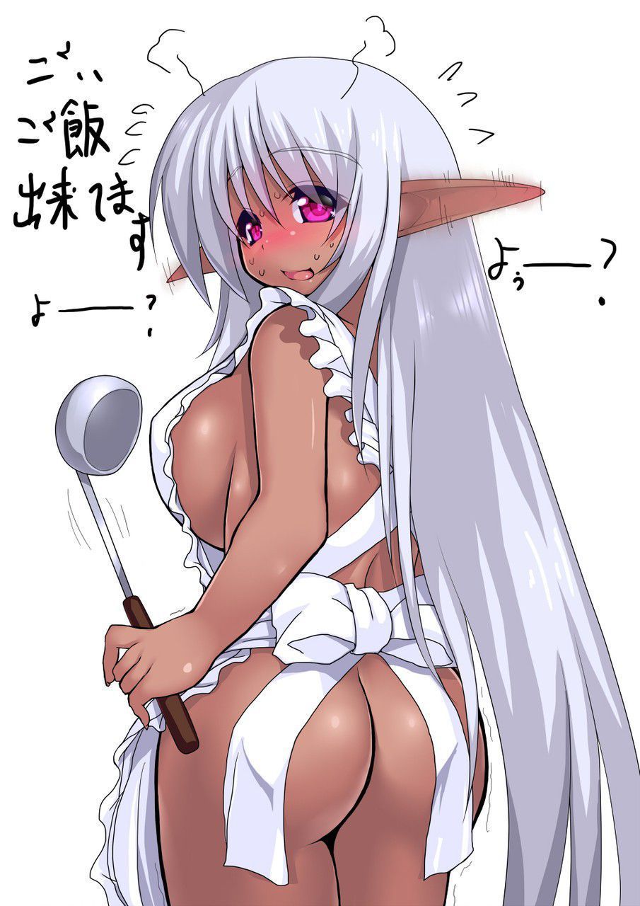 I would like you to see the two-dimensional erotic image of an echi-echi elf girl and masturbate hornily w 21