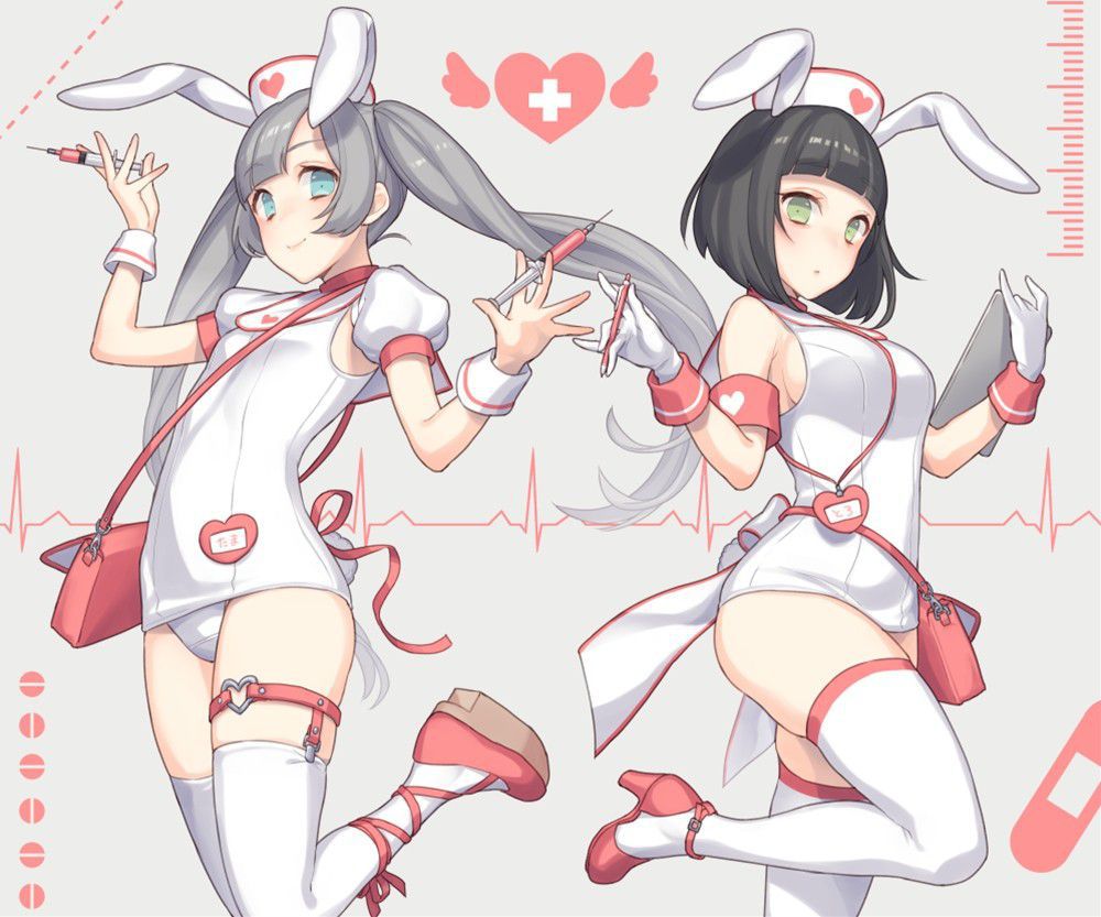 2D erotic image of nurse who will die anymore if there is such an angel 9