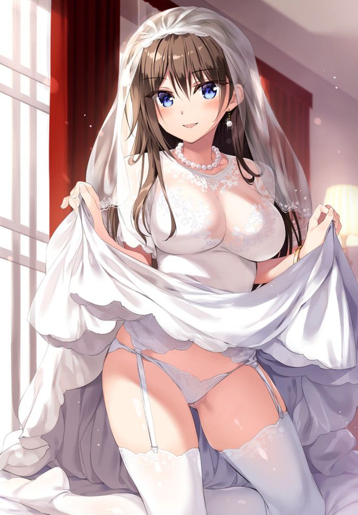 【Secondary】Erotic image of pure white wedding dress comes off Part 2 1