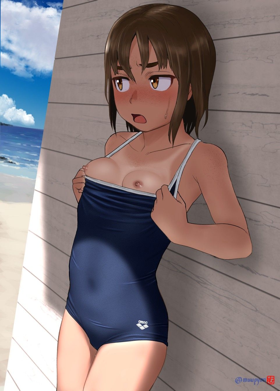 【2nd】Erotic image of a girl with a sunburn after Part 17 14