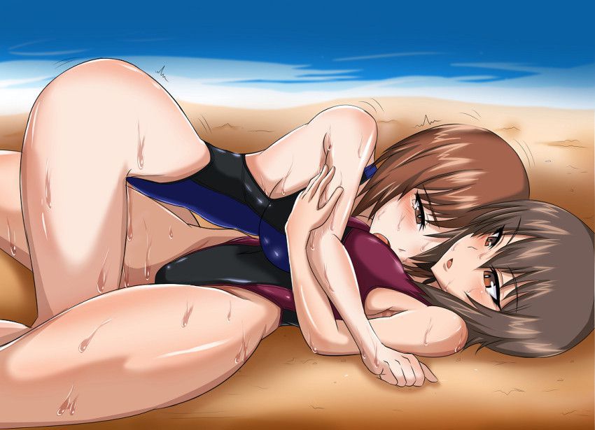 Lesbian 2D erotic image that some girls are doing naughty things 9