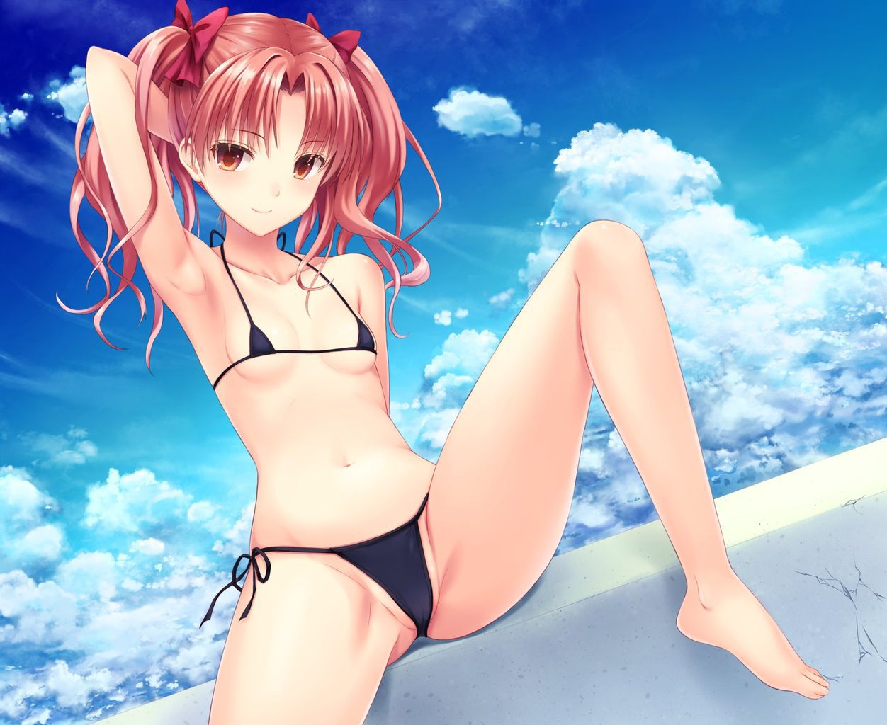 【Secondary erotic】 There is no point in wearing, but here is an erotic image of a girl wearing insanely erotic underwear and swimsuit 22