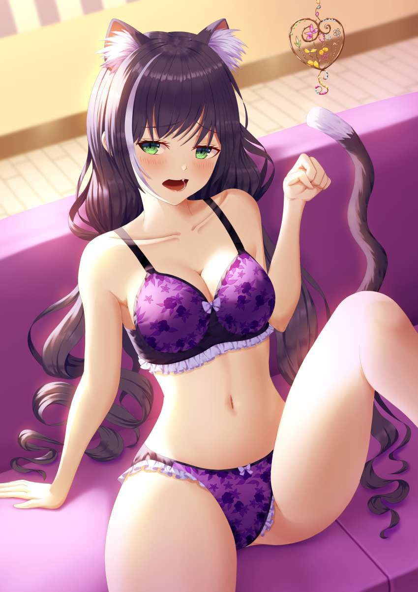 Erotic underwear Secondary erotic image of a busty girl wearing a murasaki color bra 16