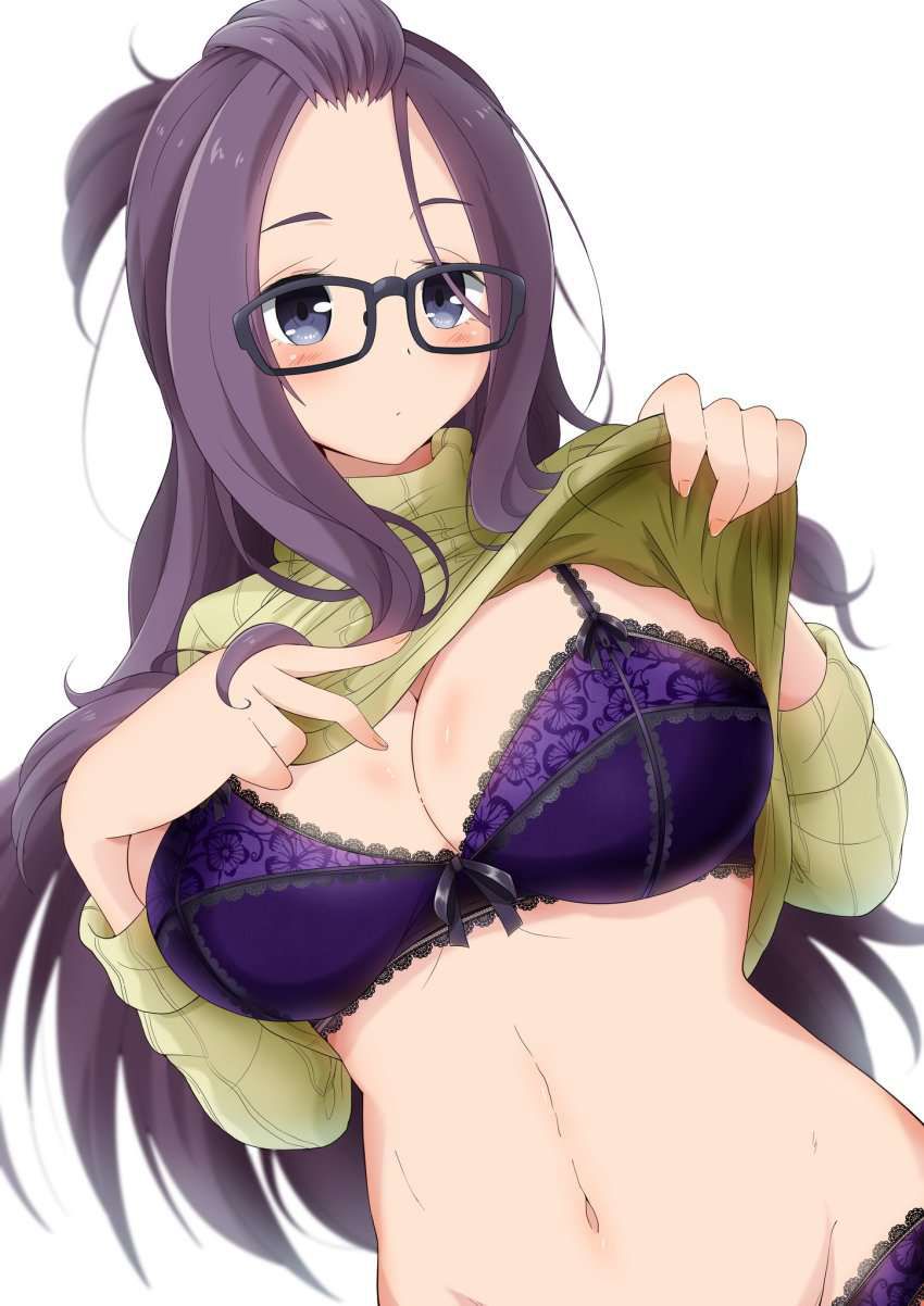 Erotic underwear Secondary erotic image of a busty girl wearing a murasaki color bra 29