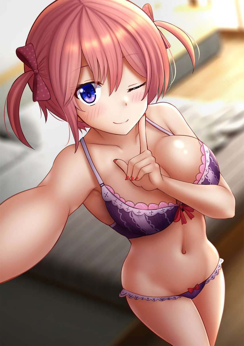 Erotic underwear Secondary erotic image of a busty girl wearing a murasaki color bra 30