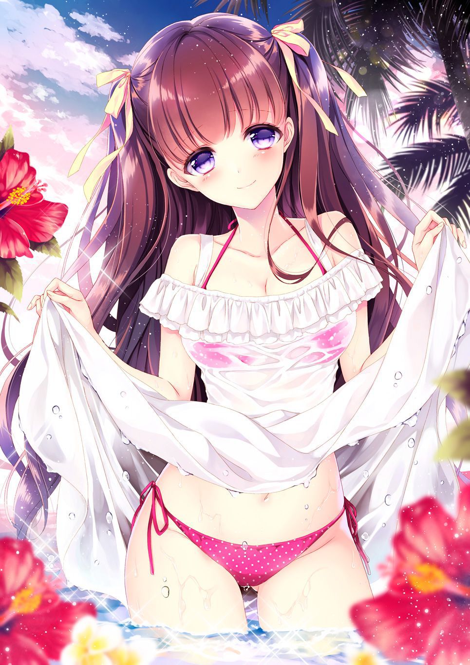【Secondary erotic】 Here is the erotic image of a girl who can see through various things such as and bras 6